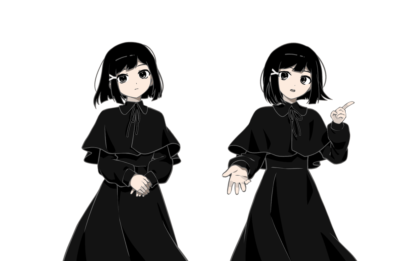 Makkuro neutral sprite examples