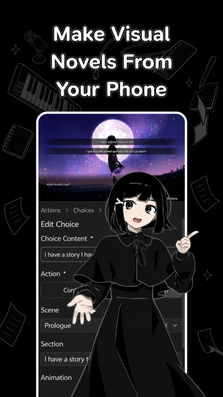Make Visual Novels From Your Phone tutorial thumbnail